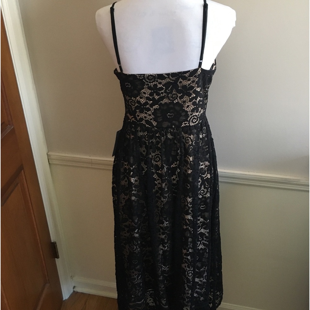 NWT NSR Black Lace Cocktail Dress Sz Large - Picture 6 of 11